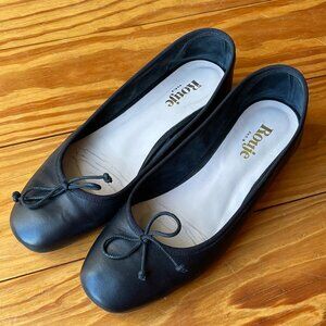Rouje Coline black leather flats 39
